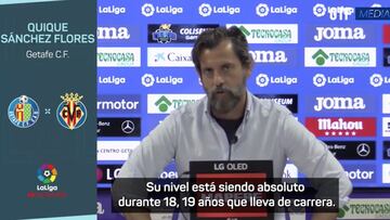 Sánchez Flores: "Queremos mucho a Albiol; su nivel es absoluto desde hace 19 años"