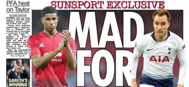 El Madrid prepara 101M€ para fichar a Rashford y Eriksen