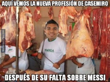 Casemiro protagonista de los memes del Clásico