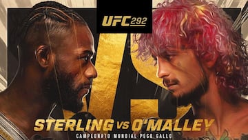 Imagen del evento UFC 292 que enfrentará a Sterling y O'Malley en Boston.