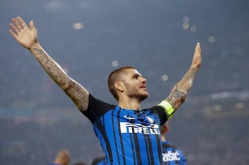 Mauro Icardi scored a hat-trick for Inter as Milan lost to their city rivals on Sunday.