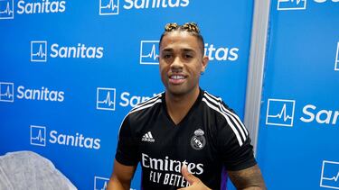 Mariano tras pasar el reconocimiento médico.