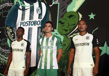 Atlético Nacional presentó su nueva camiseta con la que enfrentará la Copa Libertadores, la Liga Águila y la Superliga.