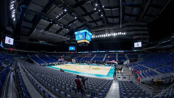 El Movistar Arena sin público durante el partido ante el Khimki Moscú en la Euroliga en octubre de 2020.