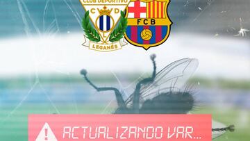 Cartel promocional del CD Legan&eacute;s - FC Barcelona.