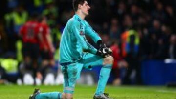 Courtois es la alternativa que maneja el Madrid a De Gea