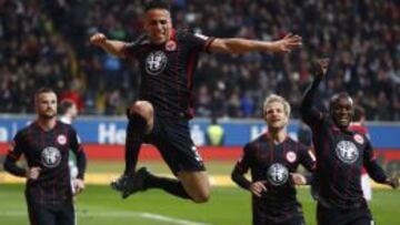 Ben-Hatira hizo el gol de la victoria del Eintracht ante el Hannover.