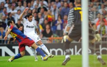 El argentino Ángel Di María jugador del Real Madrid desde el 2010 al 2014 y Mascherano también argentino