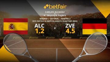 Carlos Alcaraz vs. Alexander Zverev: horario, TV, estadísticas y pronósticos del Mutua Madrid Open