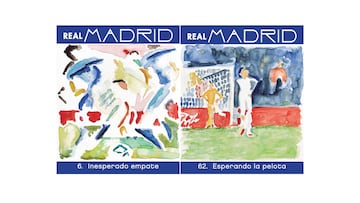 Así se representan los cromos del libro 'Real Madrid. El álbum'.