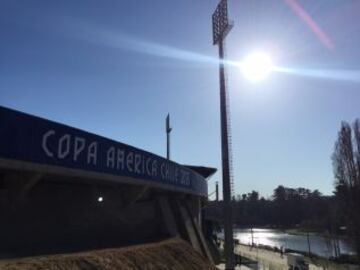 El estadio Sausalito lugar donde jugarán el partido más vistoso de cuartos de final de Copa América. Argentina-Colombia