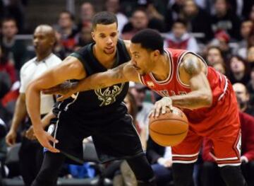 Derrick Rose y Michael Carter-Williams.