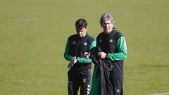 Pellegrini, durante un entrenamiento.