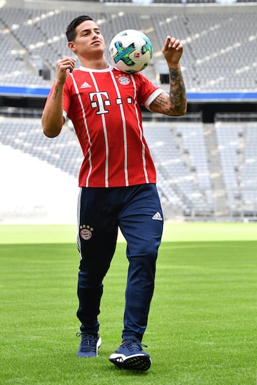 James Rodríguez at the Allianz Arena.