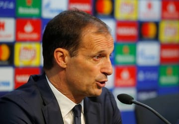 Allegri faces the media on Tuesday.