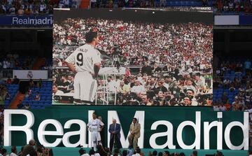 Cristiano Ronaldo en el estadio Santiago Bernabéu.