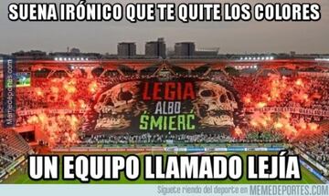 Los memes más cómicos del Legia-Real Madrid