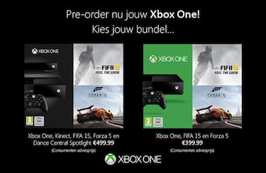 En camino dos nuevos packs de Xbox One con FIFA 15 y Forza
