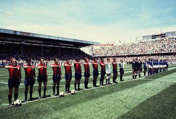 En el estadio de La Bombonera de Toluca, el 14 junio de 1970 en el Mundial de México 1970.