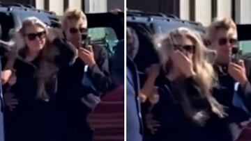 Charlie Kirk’s wife breaks down seeing his casket unloaded from Air Force Two