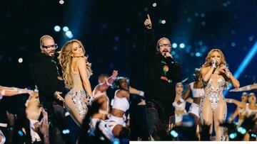 J Balvin cantó en el Superbowl con Jennifer López.
