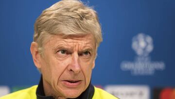 Wenger durante la rueda de prensa previa al Bayern-Arsneal.