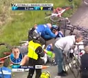 Tremenda caída de Enric Mas, Geraint Thomas y Alaphilippe