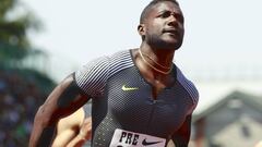 Justin Gatlin, en Eugene. 