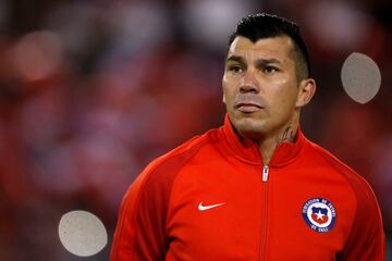 23°. Gary Medel (30 años, vigente) ha disputado 110 partidos por Chile.