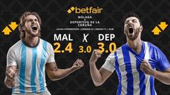 Málaga CF vs. RC Deportivo de La Coruña: horario, dónde ver, pronósticos y clasificación