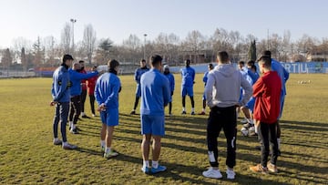 La plantilla del Lleida Esportiu.