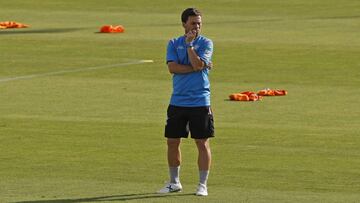 Rubi, en un entrenamiento reciente.