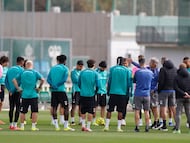 Pellegrini, en la charla de hoy.