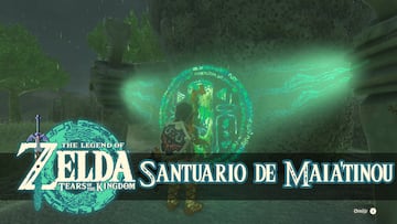 the legend of zelda tears of the kingdom nintendo switch guia santuario maia'tinou