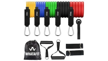 Este set de bandas de resistencia, con 22.000 valoraciones, es ideal para entrenar en casa