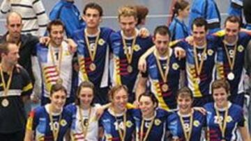 El equipo catalán de korfball.