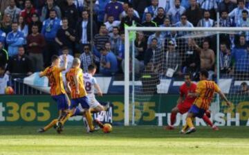 Jugada del gol de Juanpi (1-1).