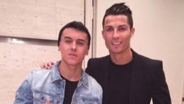 Imagen de Kevin Roldán con Cristiano Ronaldo