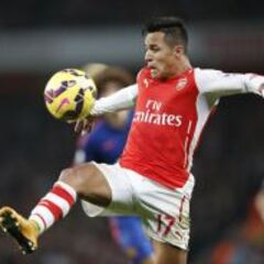 Alexis Sánchez, sexto goleador entre los mejores de la UEFA
