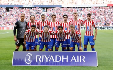 Con esta alineación salió el Atlético de Madrid.