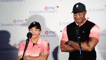 Tiger Woods y la relación deportiva con su hijo