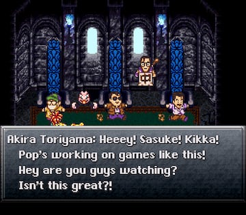 Akira Toriyama en un mensaje a sus hijos dentro de Chrono Trigger
