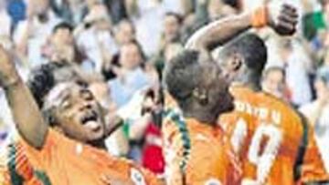 Gol y fiesta africana.