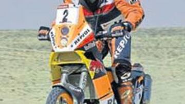 <b>MAJESTUOSO. </b>Marc Coma reina sobre las dunas en Egipto.