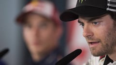 Cal Crutchlow en la rueda de prensa del GP de Holanda.