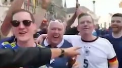 El primer chascarro de la Euro: le levantan la falda a un hincha escocés y ocurre esto