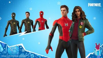 Arte oficial de los nuevos skins de Spider-Man: No Way Home en Fortnite