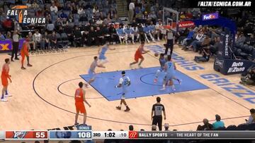 Dejó el Madrid a mitad de año y ahora está así: vean el marcador cuando Deck anota su canasta