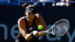 Tennis - Eastbourne International - Devonshire Park Lawn Tennis Club, Eastbourne, Britain - June 20, 2022 Spain's Garbine Muguruza in action during her round of 32 match against Poland's Magdalena Frech Action Images via Reuters/Andrew Boyers