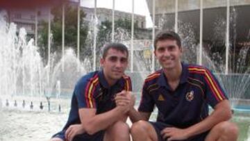 <b>CON GANAS. </b>Alcácer y Borja será la delantera que saque Meléndez hoy contra Turquía.